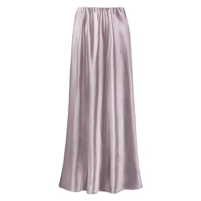 Satin Acetate Silky Skirt for Summer New High-waisted Slim Mid-length Hip Fishtail A-line Long Skirt