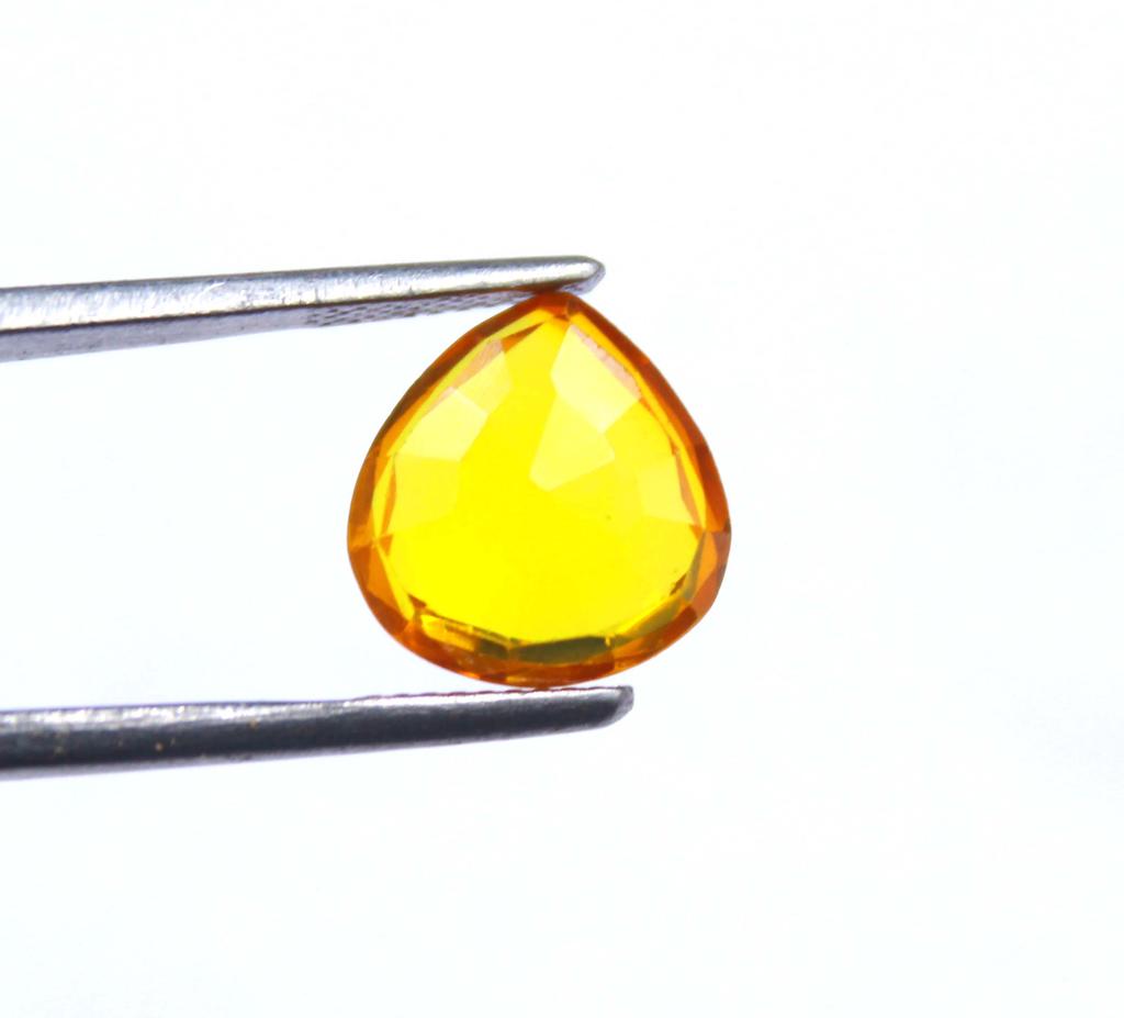 5.15 Carat Superior Quality Pear Shape Orange Sapphire Natural Certified Loose Gemstone SN438