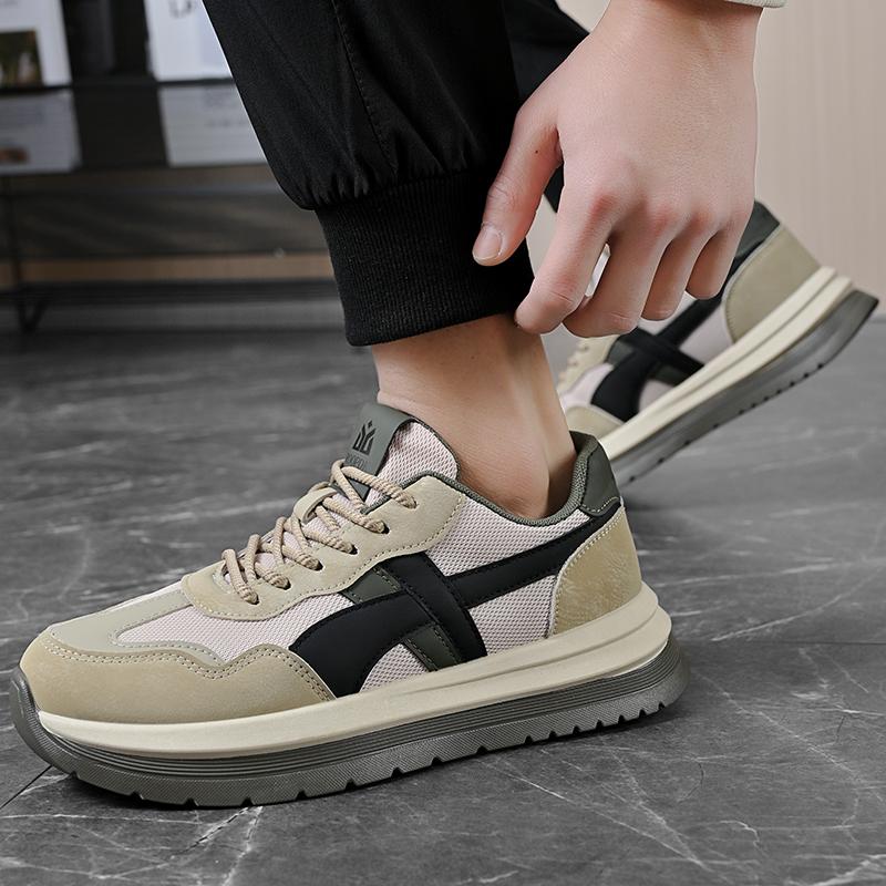 Fashion Classic Breathable Mens Sneakers Handmade Men's Vulcanize Footwear All-match Men Casual Hiking Shoes Brand Mens Lace-Up Flats