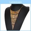 Vintage Elegant Triangle Necklace With Electroplated Alloy For Gift Daily Outfit