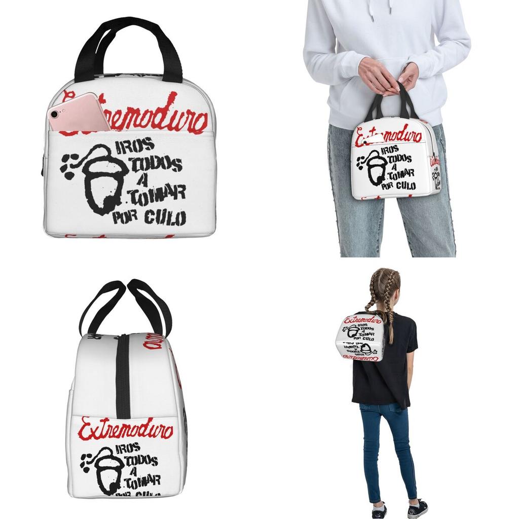 Extremoduro Album Rock Band Thermal Insulated Lunch Bags for Travel Portable Food Bag Container Thermal Cooler Lunch Boxes