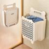Dirty Clothes Storage Basket, Bucket, Laundry Basket, Household Wall-mounted, No Need for Drilling, Foldable Storage Basket for Dirty Clothes