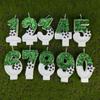 Football Cake Candles Birthday 0 1 2 3 4 5 6 7 8 9 Number Candle Soccer Candles Cupcake Toppers Cake Decorating Supplies