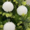6cm Ball Pendant Snowflower Foam Balls Unique Christmas Tree Decor  Party Favors