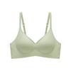 Soft Support Jelly Glue Fixed Cup Ice Silk Underwear Women's Summer Thin Breathable Gathering Bra Cover No Trace No Steel Ring