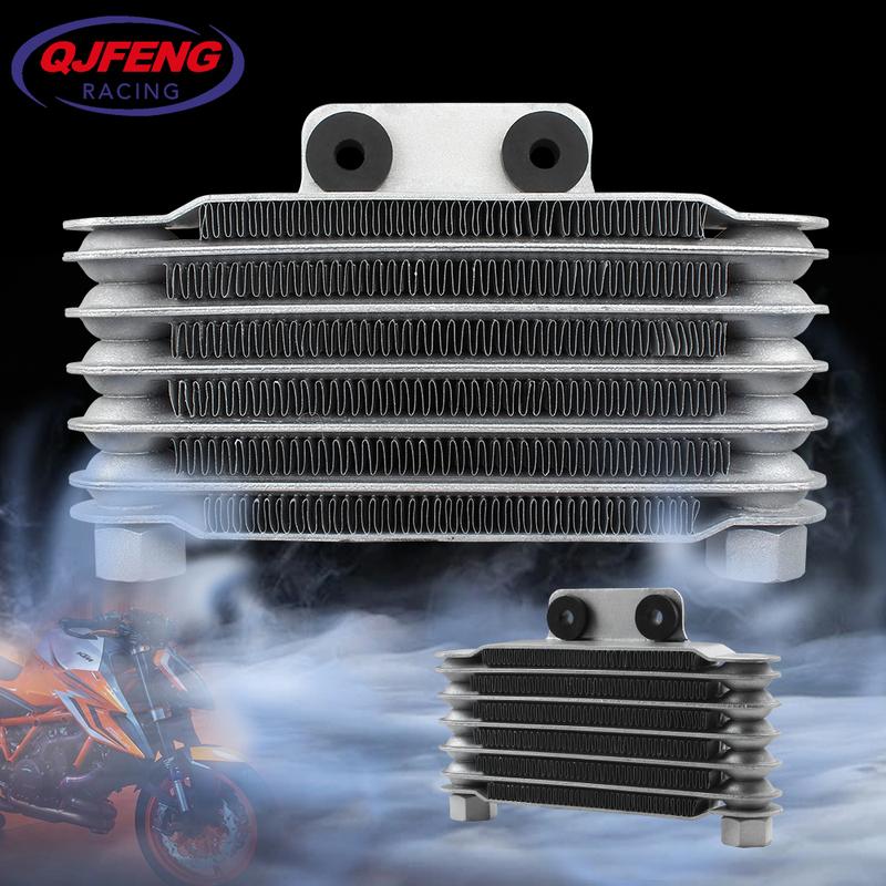 Motorcycle Radiator Oil Cooler 6 Row 125cc for Yamaha Suzuki Gy6 Performance Parts Dirt Pit Bike Motocross Universal Accessories