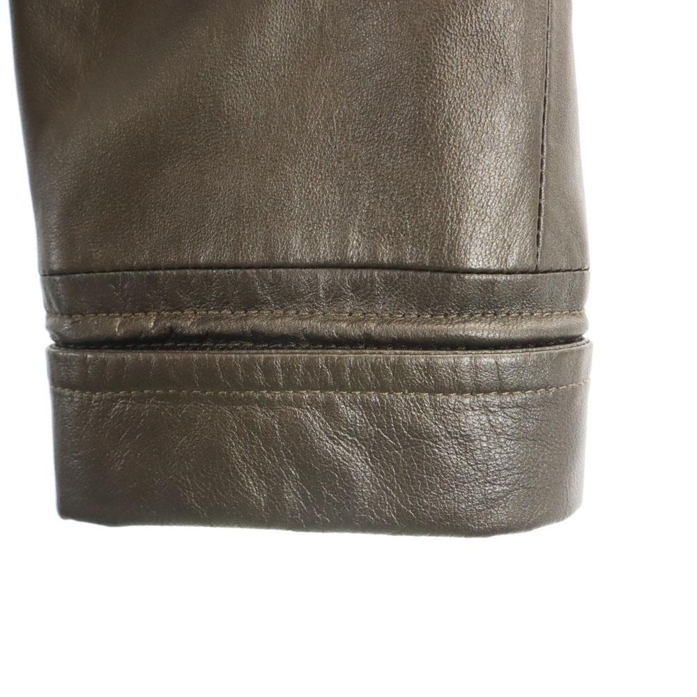 BALMAIN Sheepskin Leather coat 13 Brown PARIS Women Used