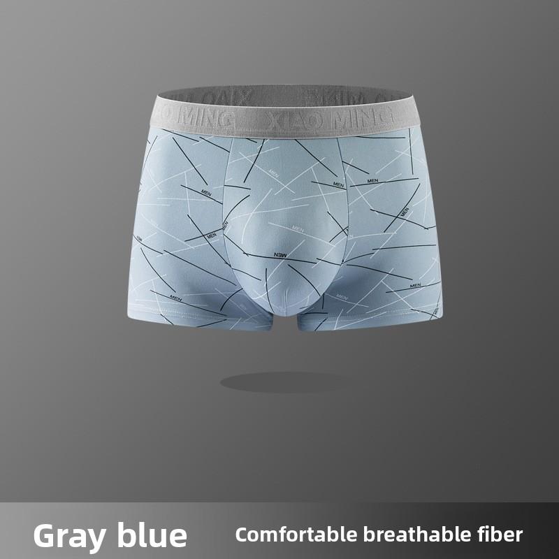 5pcs Plus Size Men's Spring and Summer New Young Mid Waist Four Corner Underwear