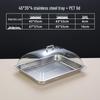 Youde 304 Stainless Steel Food Display Tray with Transparent Dustproof Cover