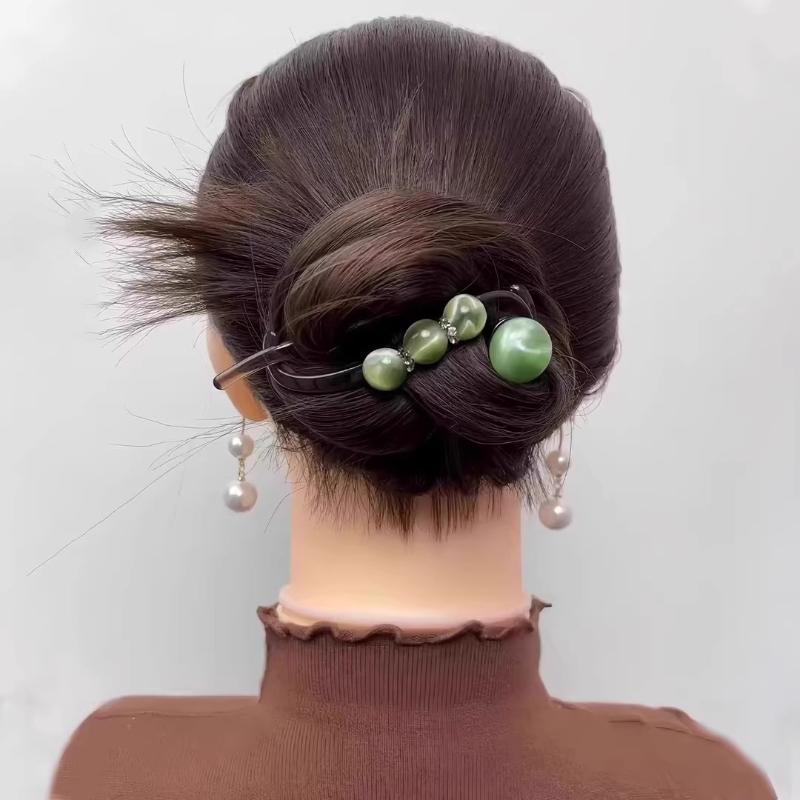Large Fish Tail Tassel Twist Clip Horizontal Hairpin One-Word Clip Fixer Back Of Head Hair Styling Tool