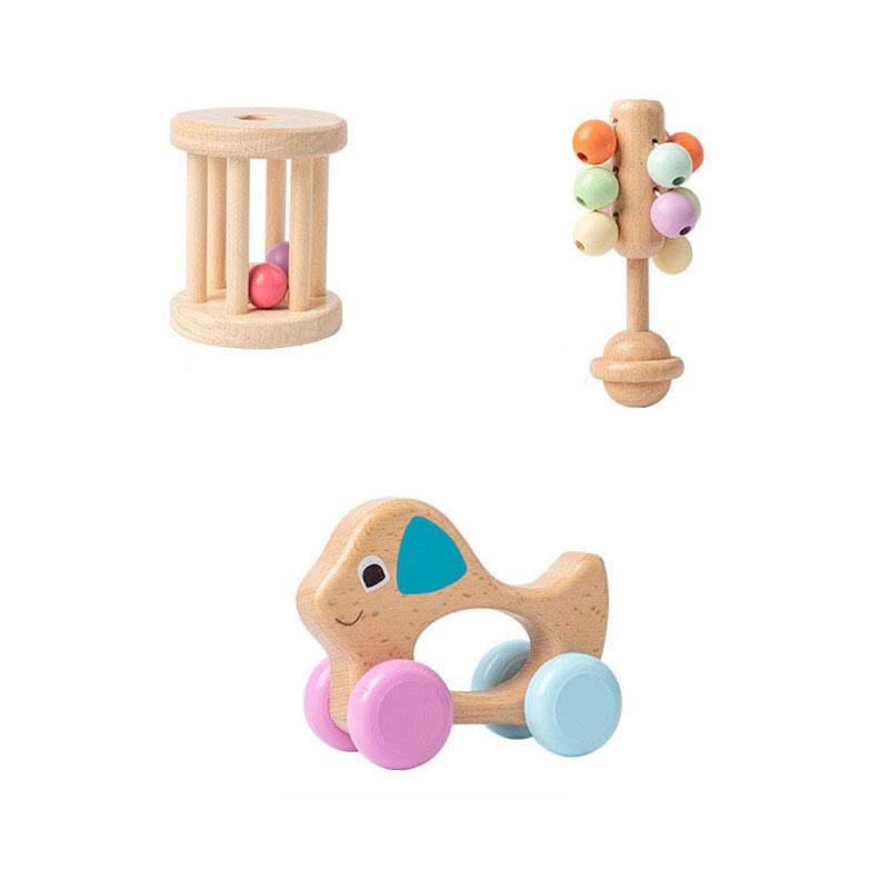 Montessori Lernspielzeug aus Holz, Beruhigungs- und Greifspielzeug, Visuelles und Akustisches Greif-Trainingsspielzeug, Geburtstagsgeschenk