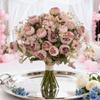 Seide Künstliche Blumen Rose Pfingstrose Kranz Hohe Qualität Hochzeit Valentinstag Brautstrauß Haus Zimmer Tisch Garten DIY Geschenk Dekora