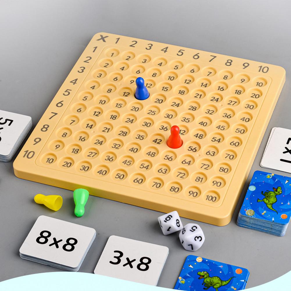 Wooden Montessori Multiplication Board Game Montessori Math Learning Toy Kids Educational Toy for Children