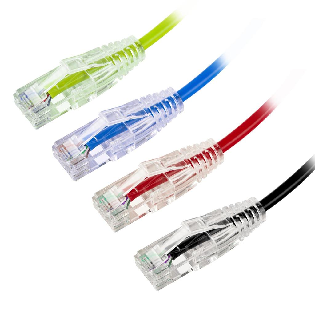 GeeekPi 4PCS Cat6A Ethernet Short Shielded Network White Cable, Snag-Free Cable, (50 cm/1.64 ft)