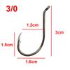 200pcs 8299 High Carbon Steel Fishing Hooks Black Offset Octopus Beak Bait Fishhook Size 1 2 6 8 2/0 3/0 4/0 5/0 6/0 7/0 8/0 9/0