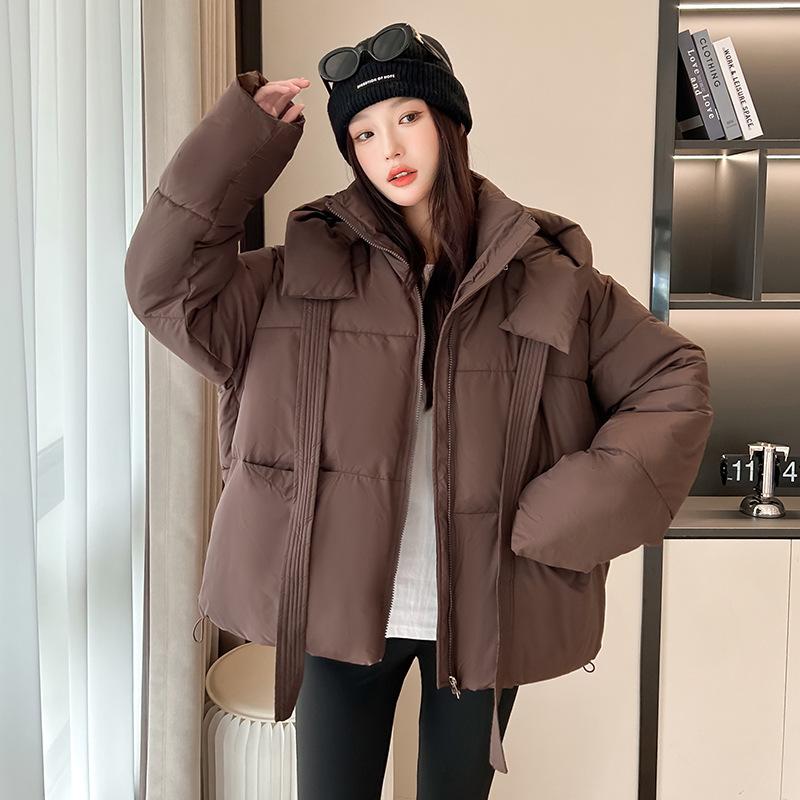 

Winter thickened short cotton-padded clothes girls new fashion loose cotton-padded clothes student bread versatile cotton-padded jacket 2XL