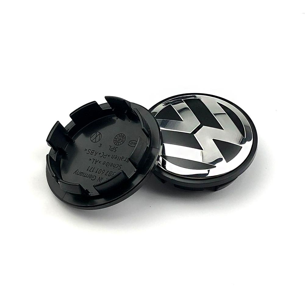 4 SZTUKI 55mm 65mm nakładka na środek felgi do modelarstwa samochodowego emblemat nakrętka piasty pasująca do VW Volkswagen Golf Sharan Passat Tiguan Akcesoria