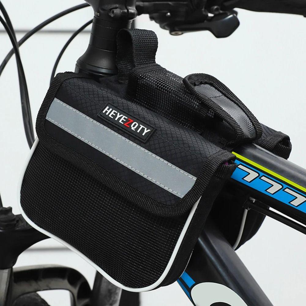 Large Capacity Bicycle Saddle Bag Waterproof Mountain Bike Crossbar Bag Cycling Accessories