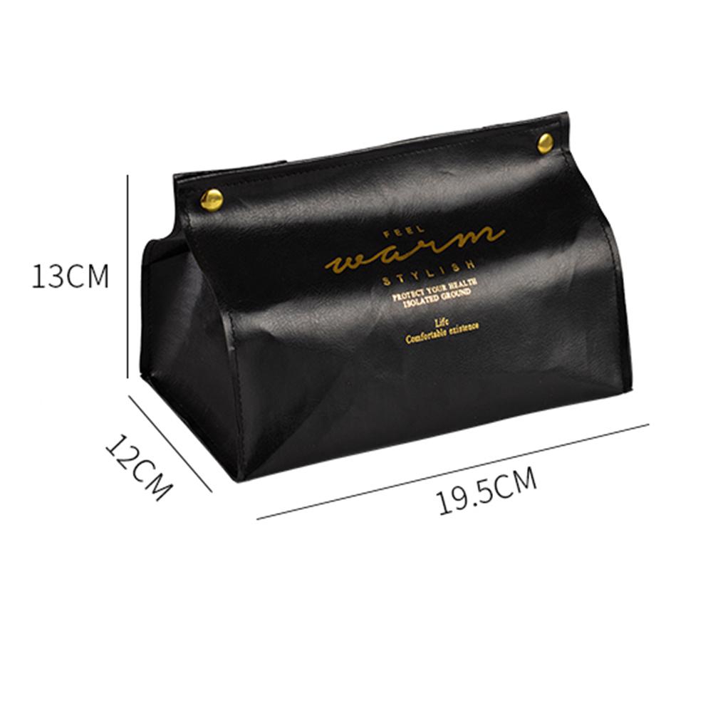 

Простой чехол из искусственной кожи для салфеток, настольный ящик для хранения бумажных полотенец, складной контейнер для бумажных полотенец для украшения дома и автомобиля