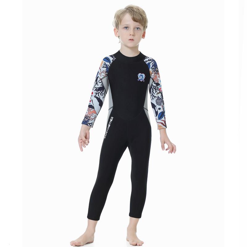 2.5MM Diving Suit Boys Warm Snorkeling Surfing Training Jellyfish Swimsuit R003 Speed Dry Cartoon