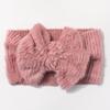 New Baby Plush Headband, Cute Bow Wide-brimmed Children's Headscarf, Warm Baby Hair Accessories In Autumn and Winter