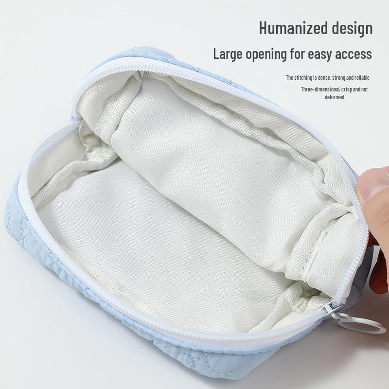 Cloud Simple Cotton Sanitary Napkin Storage Bag - Cute, Portable, Large Capacity