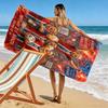 Haaland'S Dynamic Leap Manchester City'S Star Forward Action Beach Towel Portable For Travel Beach Towel For Vacation Photos Swim Seaside