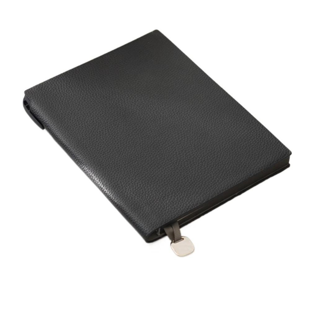 A5 Business Notepad Thick Meeting Record Book Subject Notebook Leather Notebook School чёрный