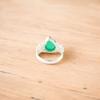 Green Onyx Gemstone 925 Sterling Silver Handcrafted Jewelry Wedding Ring For Her RR-59-34