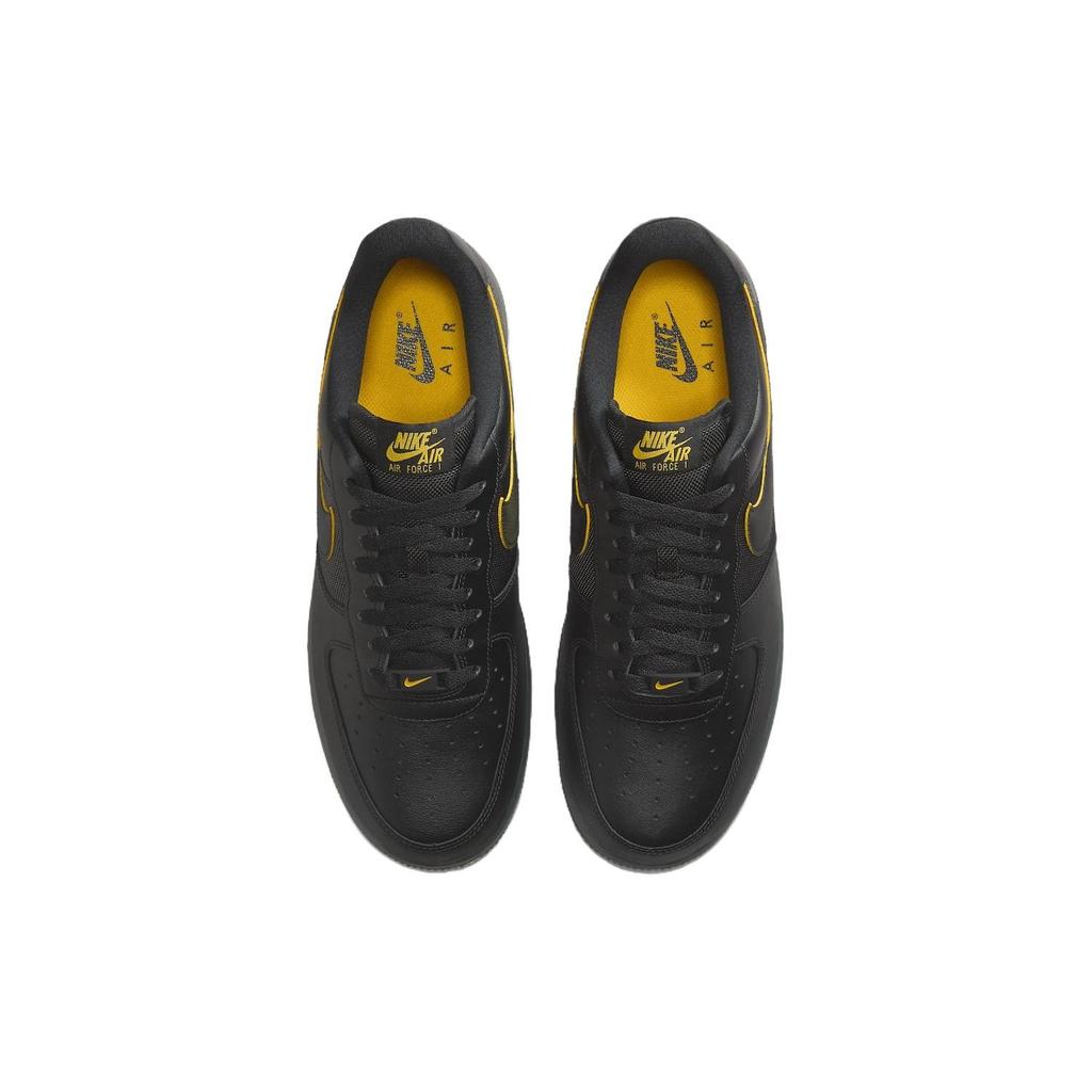 Nike Air Force 1 07 Black University Gold Men Sneakers Dark-Smoke-Grey FZ4617-001