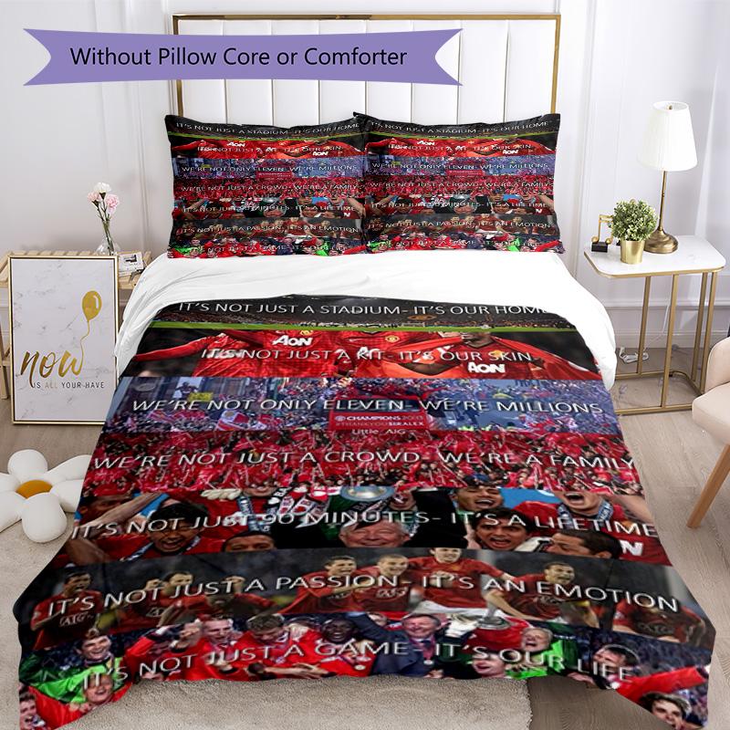 Liverpool Football Club Bedding Set Breathable Duvet Cover With Pillowcases Home Decoration Birthday Gift