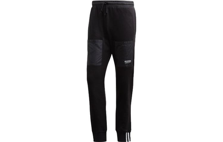 Adidas Originals RYV Knitted Sweatpants Men s Black Moderate Cuffed Pants FP7708 S