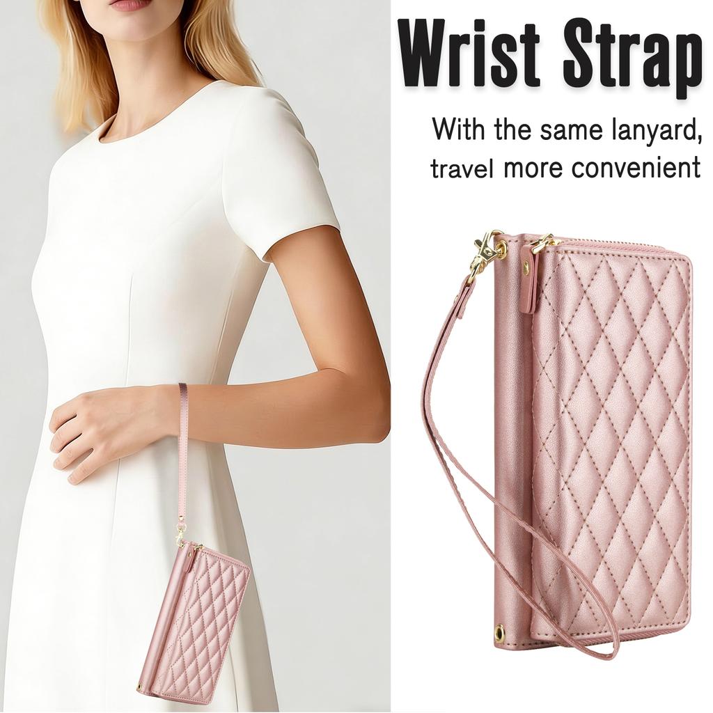 Crossbody Wallet Cards Solt Leather Case For Samsung Galaxy S26 Ultra S25 S24 Plus S23 A17 A07 A57 Shockproof Lanyard Bag Cover