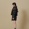 Penguin Knit Sleeve Puffer  Black 