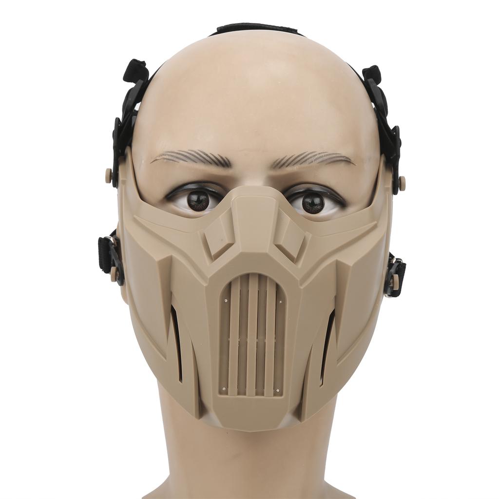 Half Skull Face Shield Tactics Protection Cover Guard Breathable for CS Outdoor Survival Game Cosplay