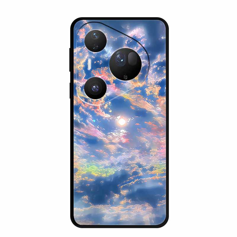 Cover For Huawei Pura 80 Pro Plus Silicone TPU Phone Case for Pura80 pro+ 80 Ultra Para Black Back Soft Protector Cartoon Capa