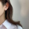 Stud Earrings Tide 925 Silver Korean Style Simple Design Earrings Fine Pearl Earrings Girly