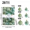 26Pcs Plastic Christmas Hanging Ball Merry Christmas Tree Decor  Hotel Office Decor