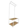 Nyana Home Entrance Coat Rack 2 Shelves 2 Upper Bars