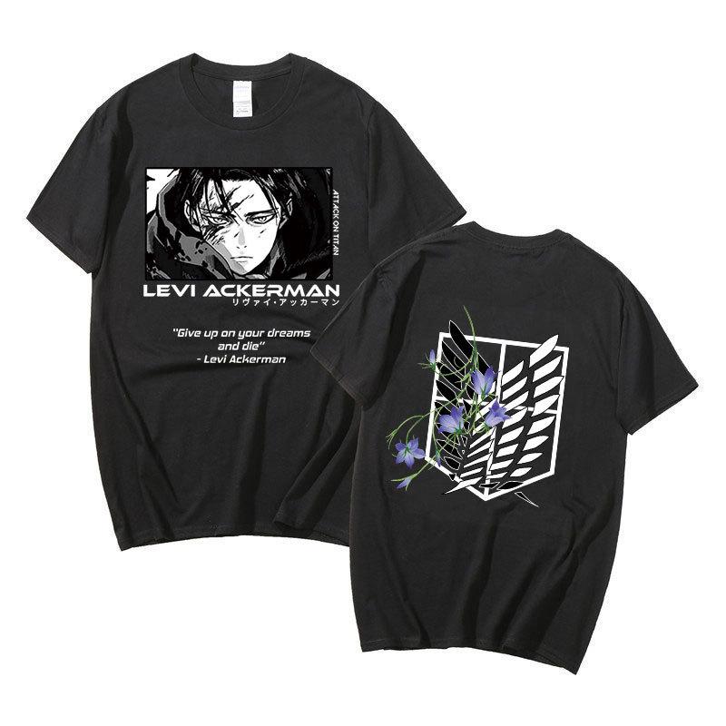 Japanese Anime T Shirt Scouting Legion Clothes Shingeki No Kyojin Tee Shirt Attack On Titan Giant Short-sleeve T-shir Unisex Women