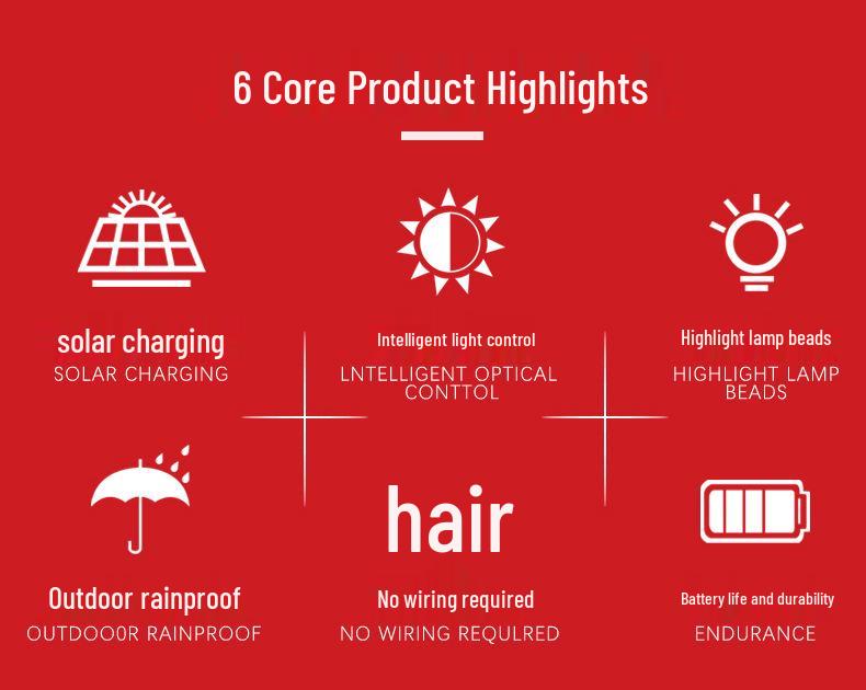 Outdoor LED Snowflake Solar Christmas Lawn Lights