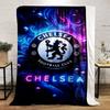 Chelsea Football Club Designed Flannel Blanket for Bedroom, Living Room, Sofa, and Nap