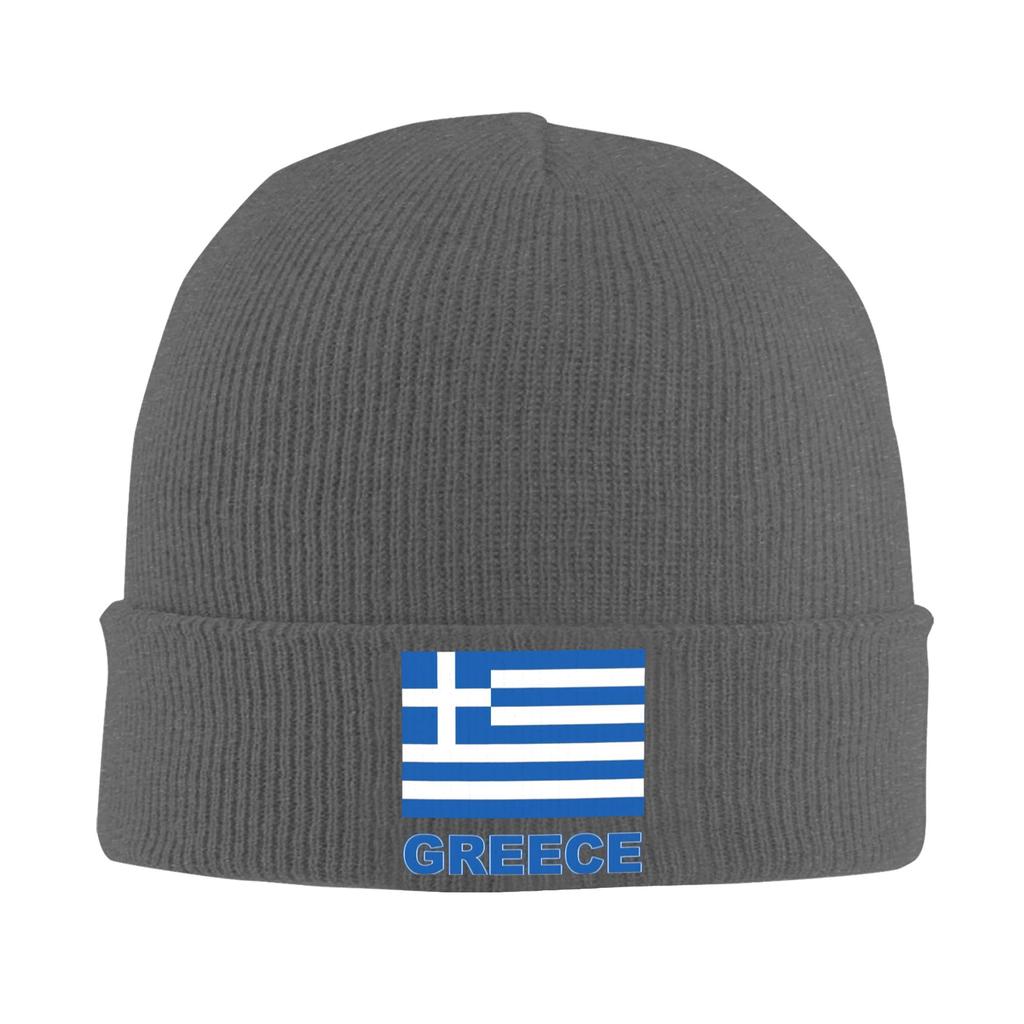 Greece Flag  Knit Hat  Street Caps Adult Unisex Kpop Beanie Hats Spring Graphic Thermal Elastic Bonnet Hats