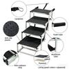 Outdoor Aluminum Dog Ladder Portable and Foldable Pet Staircase Antiskid Design Sedan SUV Staircase Dog Accessories Supplies