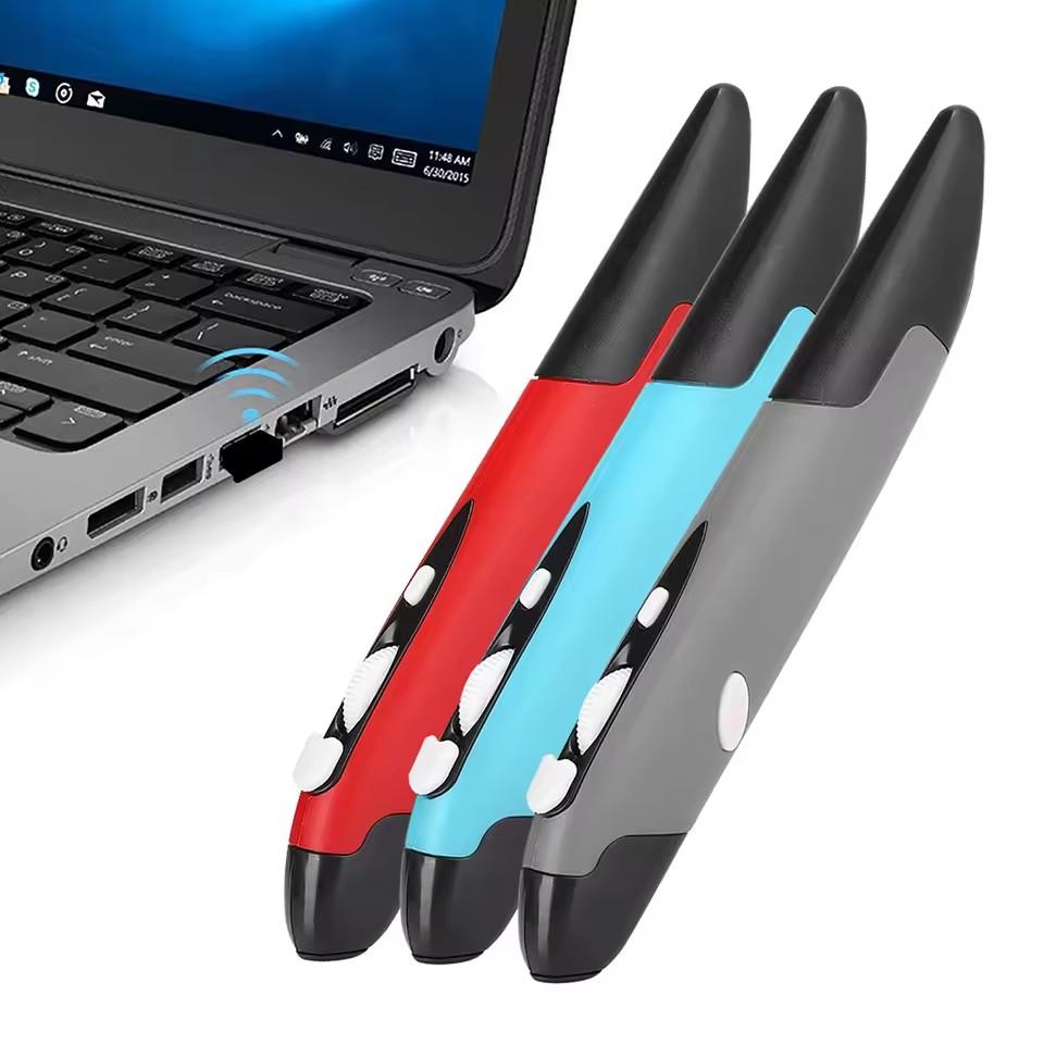 Mysz bezprzewodowa 2.4G Długopis Osobowość Kreatywny Pionowy Długopis-Stylus Mysz Bateryjna Odpowiednia Dla PC I Laptopa Myszy Innowacyjna