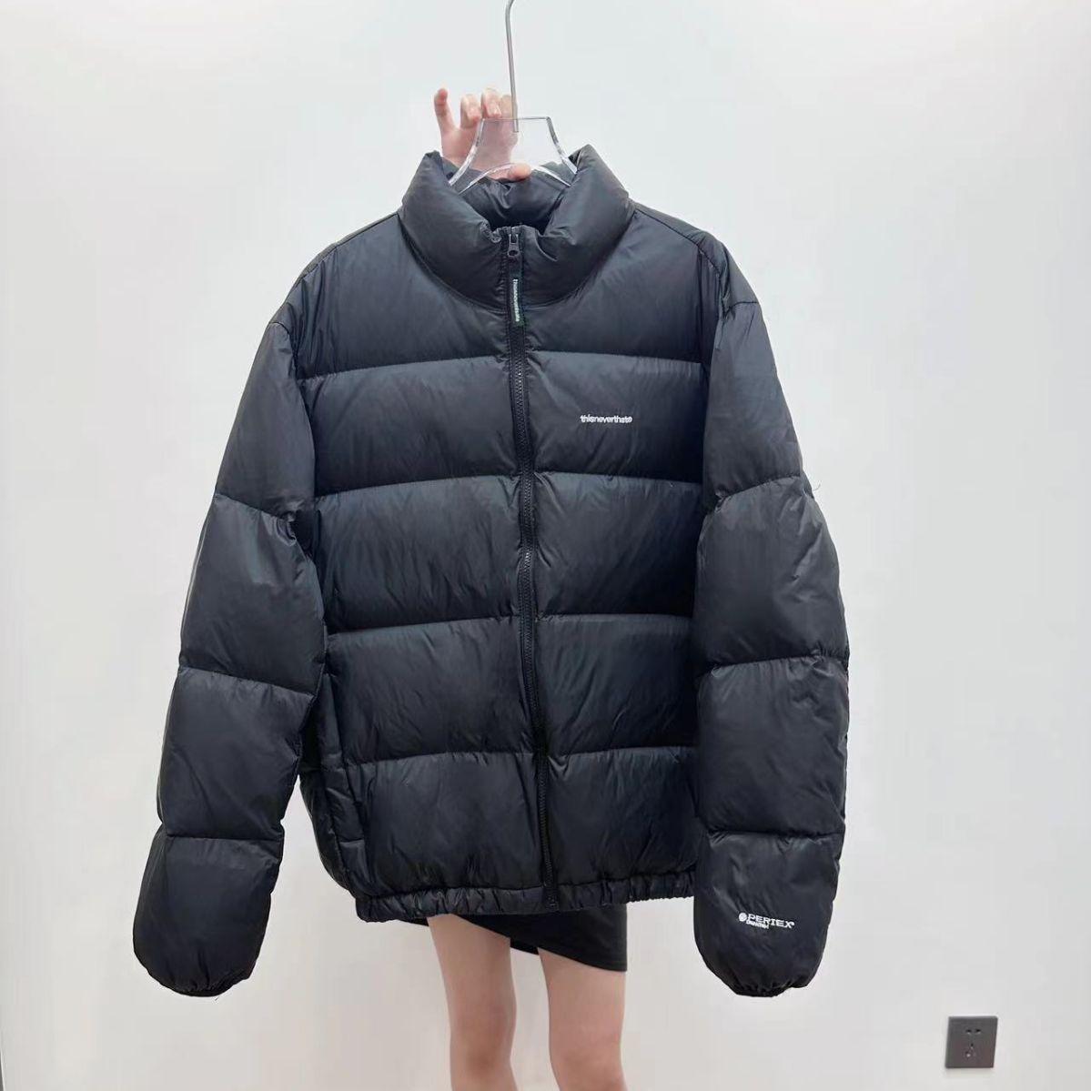 

Осенне-зимний пуховик, женский короткий пуховик с вышивкой, утолщенный пуховик из белой утки S чёрный