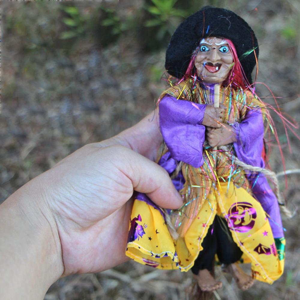 Random Color Lawn Halloween Horror Party Decoration Figurine Pendant Witch Ornament