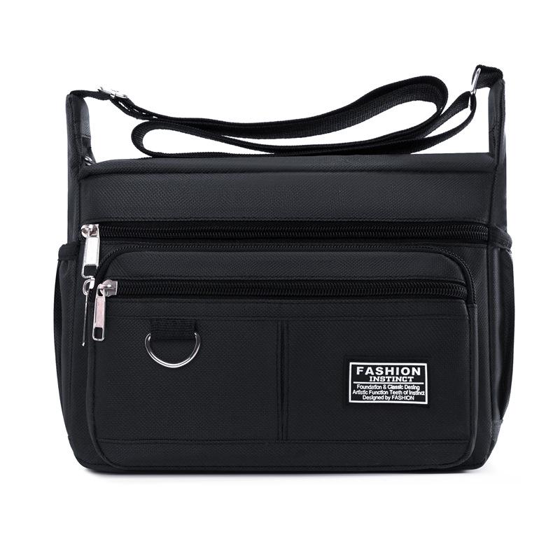 Men s Crossbody Business Messenger Bag - Large Capacity, Versatile & Stylish чёрный