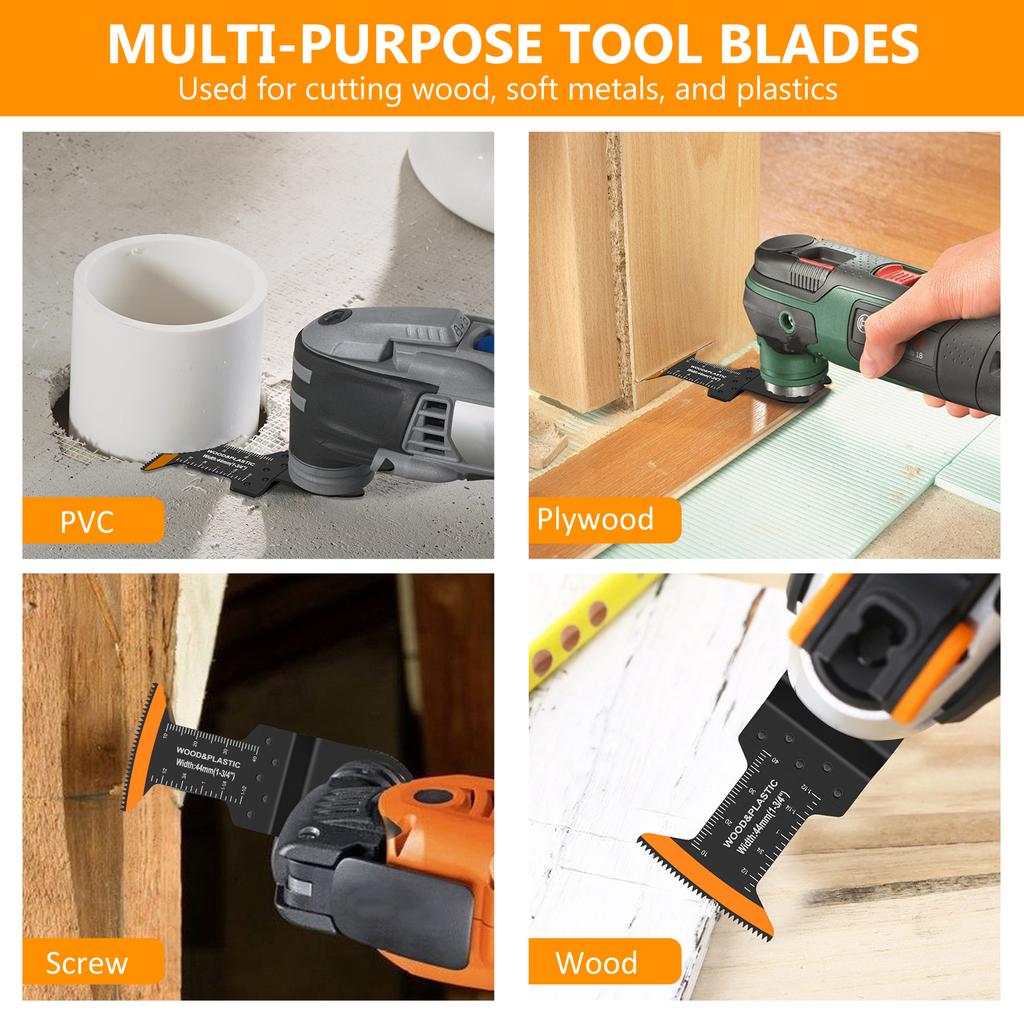 10/20Pcs High Carbon Steel Oscillating Saw Blades for Wood Soft Metal Plastic Multitool Quick Release Saw Blades Fit Renovator