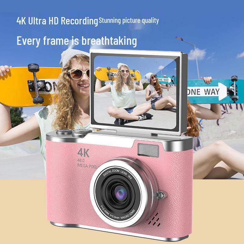 Entry-Level HD CCD Flip Screen Digital Camera for Students